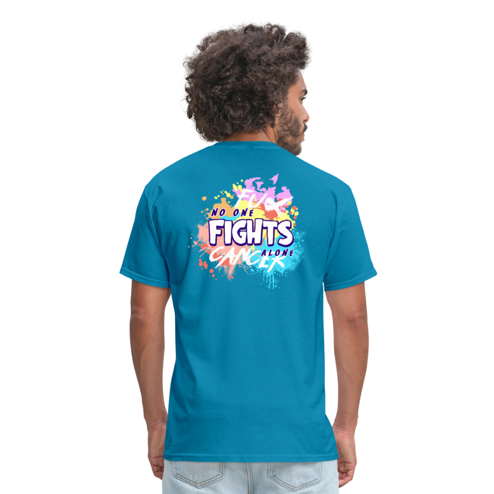 2024 No One Fights Alone Charity T-Shirt - turquoise