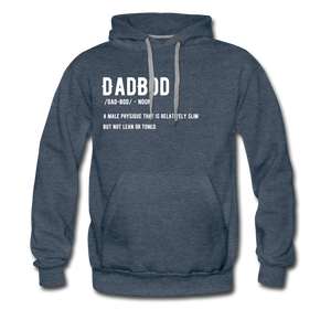 Open image in slideshow, Definition Premium DadBod Hoodie - heather denim
