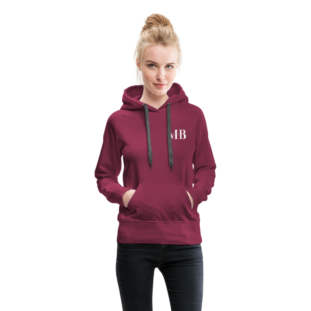 MomBods Double Double Hoodie - burgundy