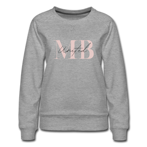 Open image in slideshow, Women’s Premium Sweatshirt - heather gray
