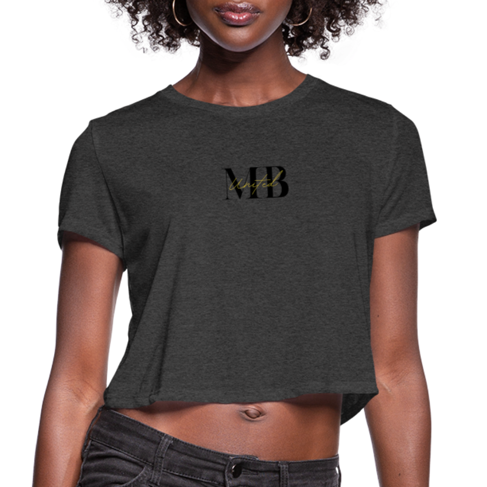 Women's Cropped T-Shirt - deep heather