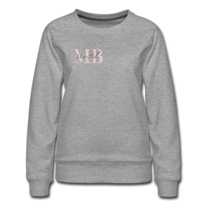 Open image in slideshow, Women’s Premium Sweatshirt - heather gray
