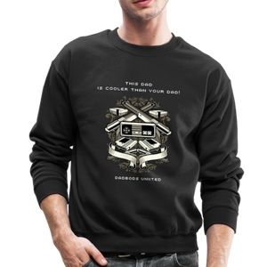 Open image in slideshow, &quot;This Dad&quot; Crewneck Sweatshirt - black
