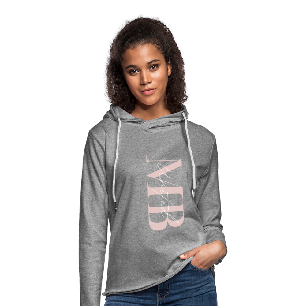 Unisex Lightweight Frappe Terry Hoodie - heather gray