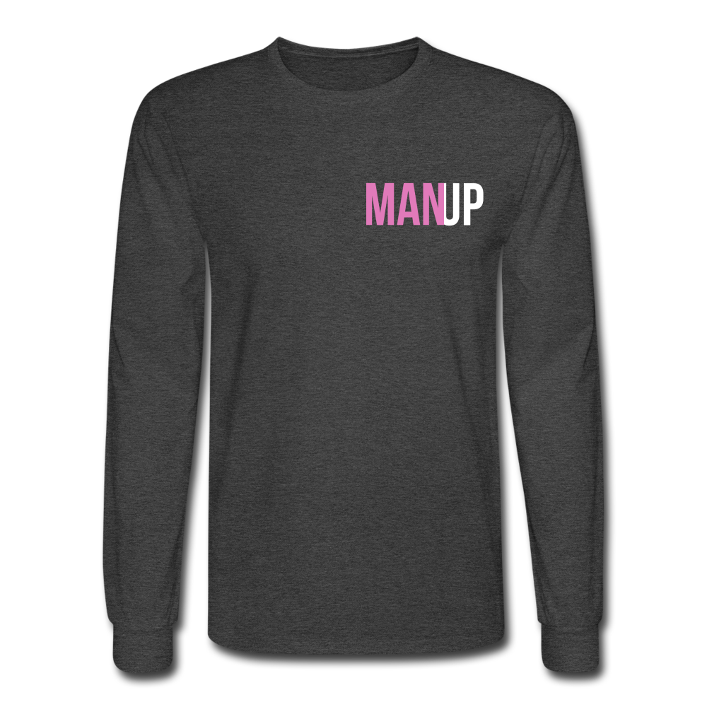 Man Up Long Sleeve - heather black