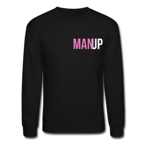 Open image in slideshow, Man Up Crewneck Sweat - black
